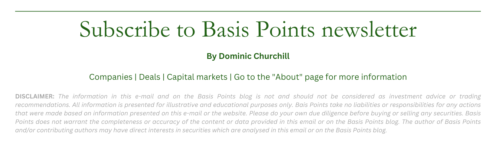 About Basis Points