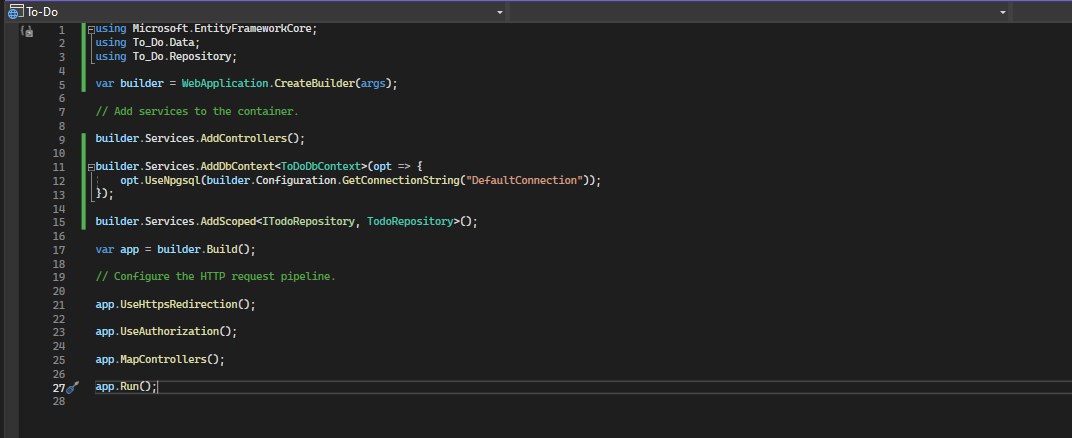 Building a .NET Core Web API with Repository Pattern and PostgreSQL