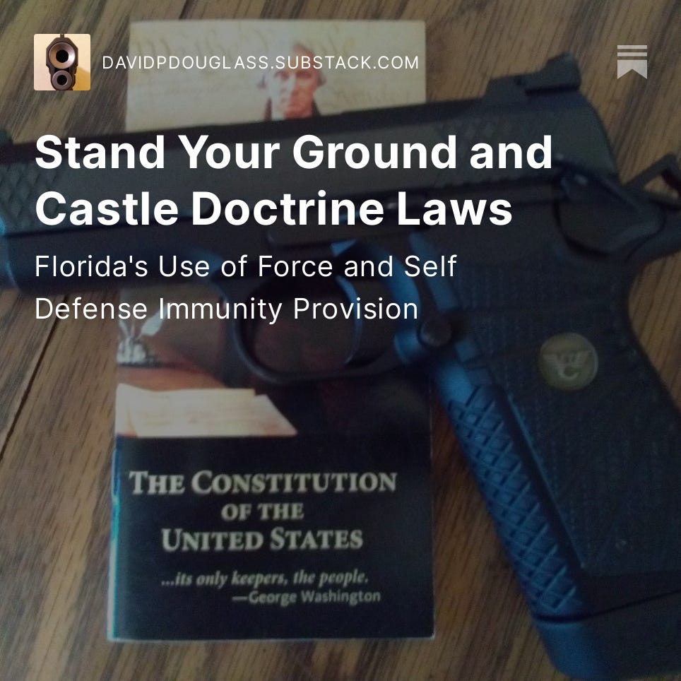 Stand Your Ground and Castle Doctrine Laws