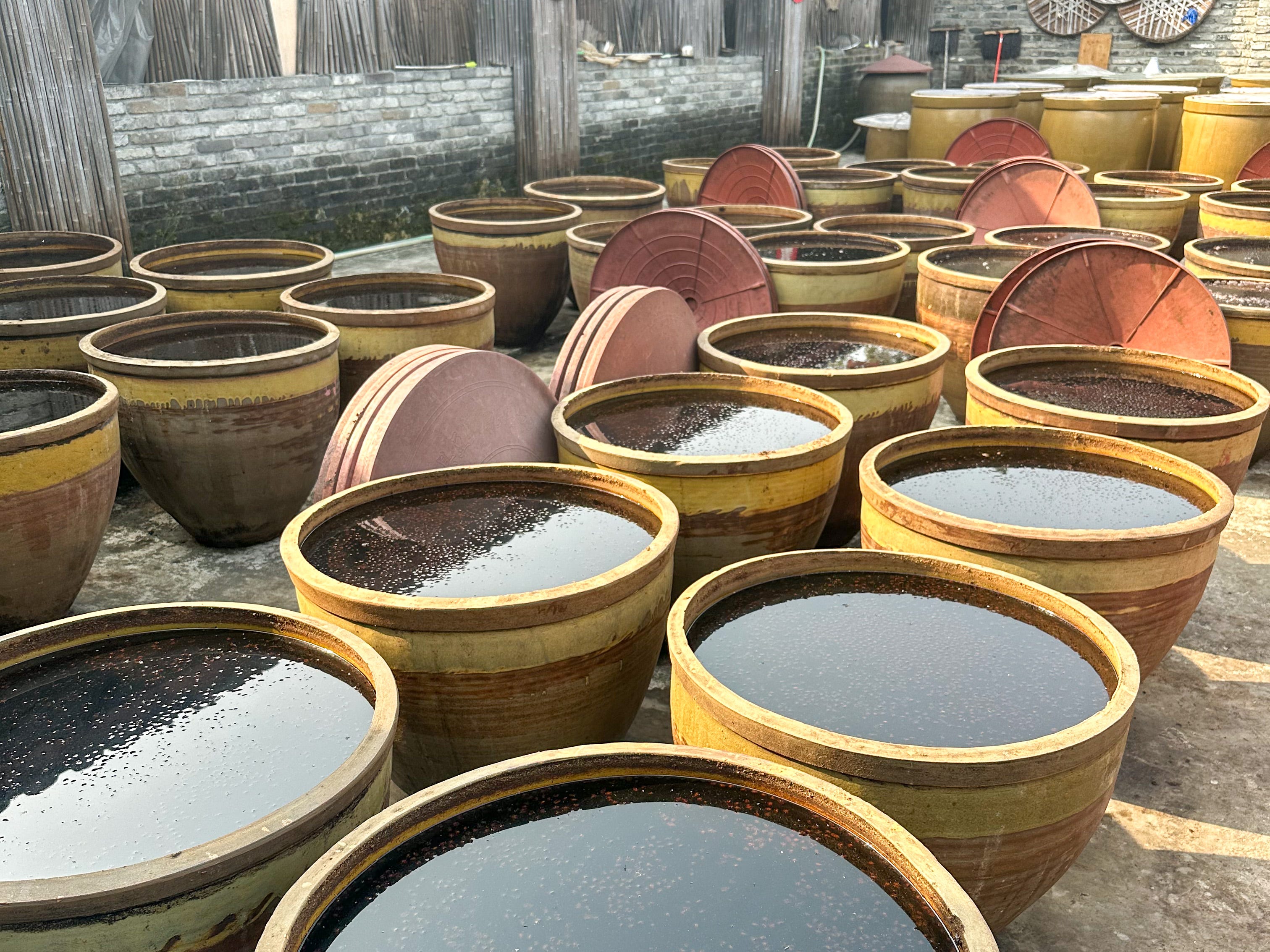 Soy sauce making sale