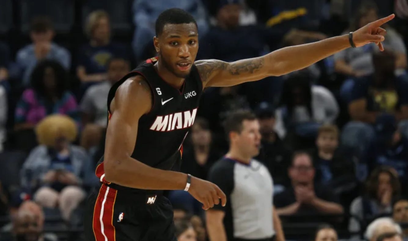 Jamal Cain signs twoway qualifying offer, will remain with Heat