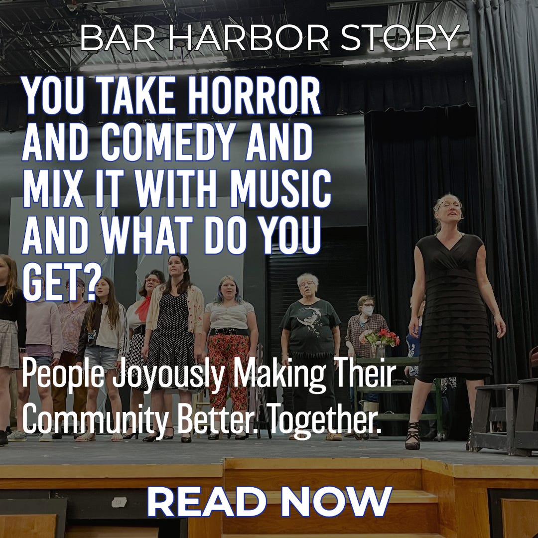 You take horror and comedy and mix it with music and what do you get? – Bar Harbor  Story