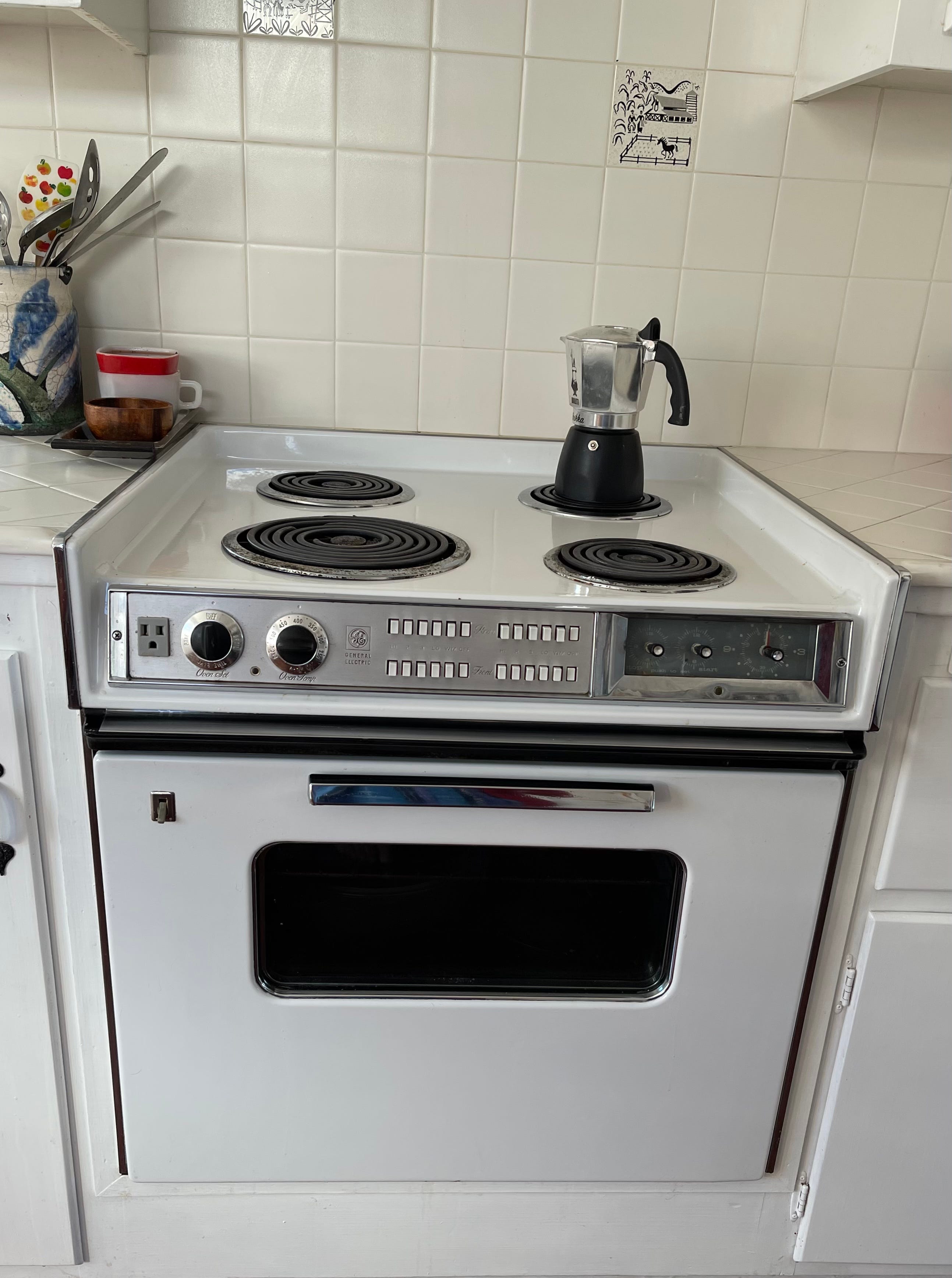 Ge push best sale button stove