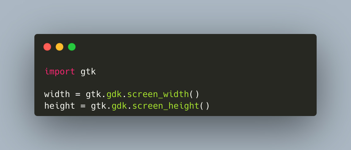 Getting Your Screen Resolution with Python