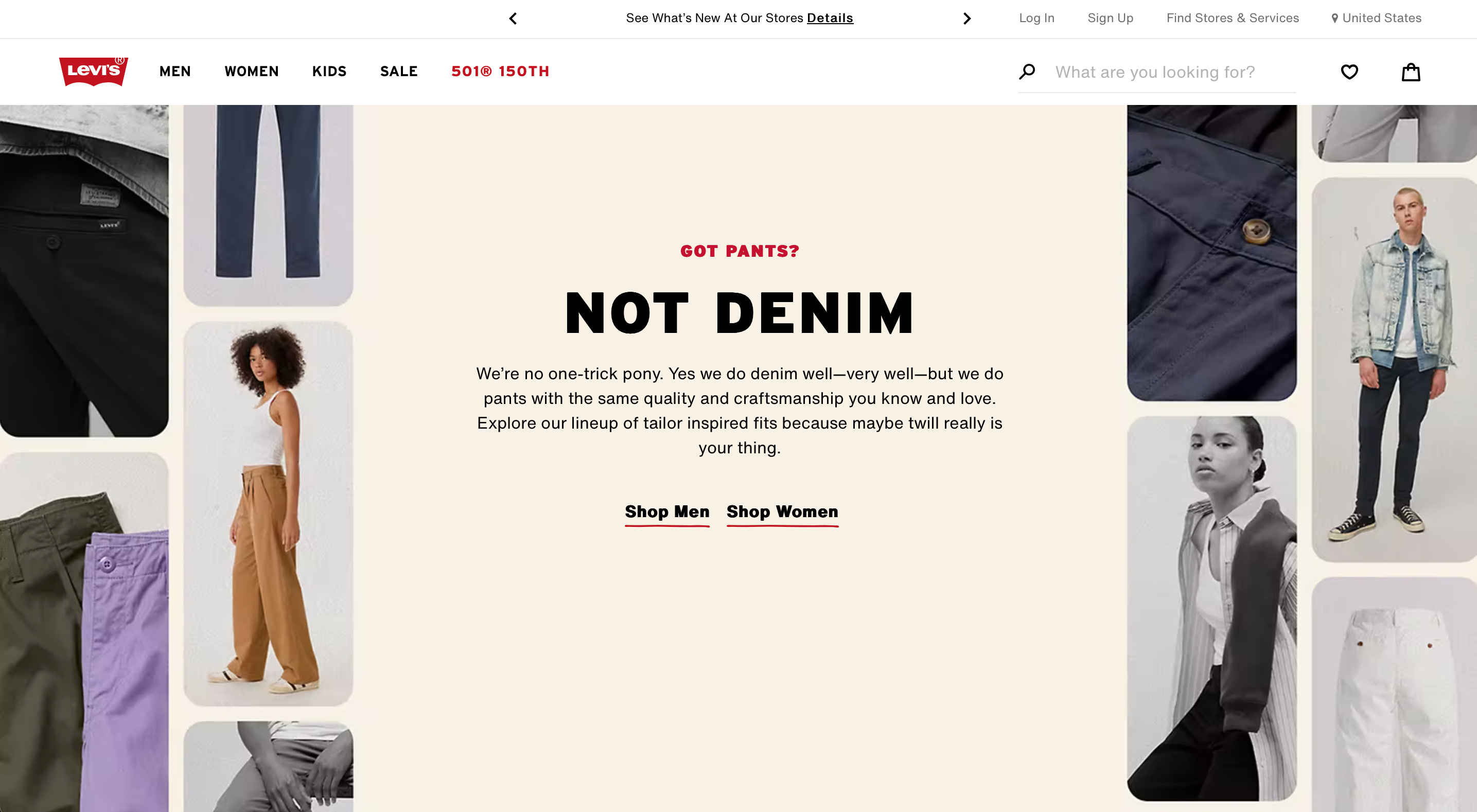 Levis online cheap store