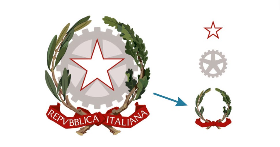 Ziciner Stemma 3D Con Bandiera Italiana Con Staffa Di Montaggio A Forma Di L, Emblema Distintivo Per Parafango Anteriore Auto, Decorazione Per Griglia Anteriore Auto, Compatibile Con Veicoli Europei : Amazon.it: Auto E Moto