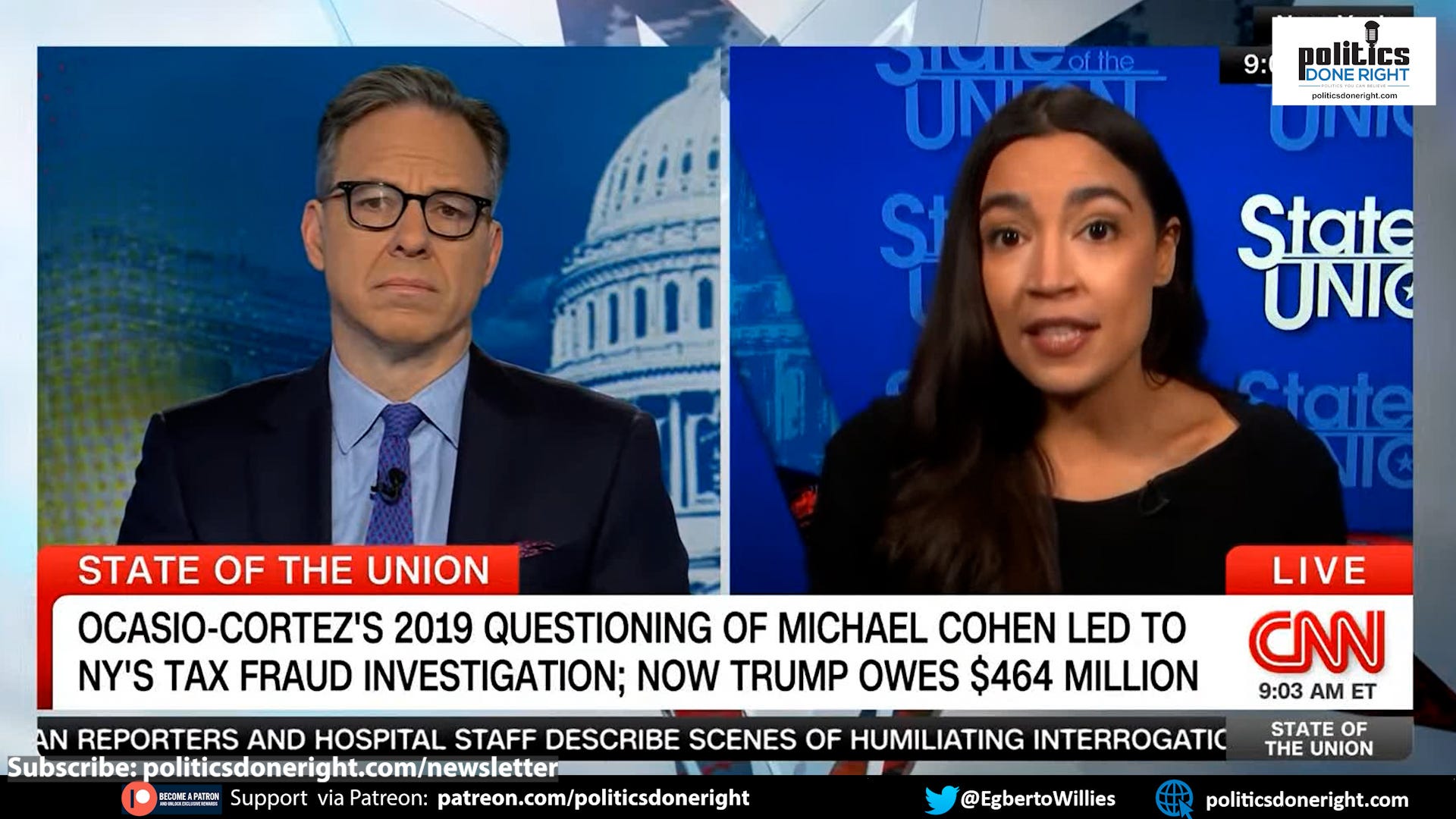 AOC shuts down Tapper about Trump’s unequal treatment: He’s ‘unethical ...