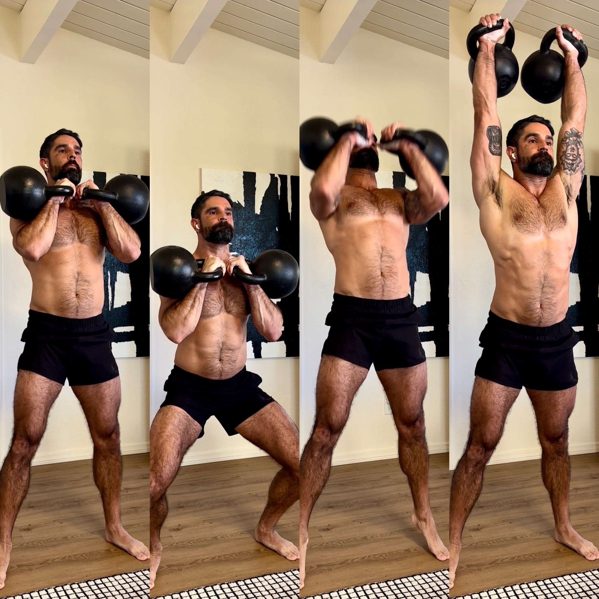 Kettlebell viking press clearance