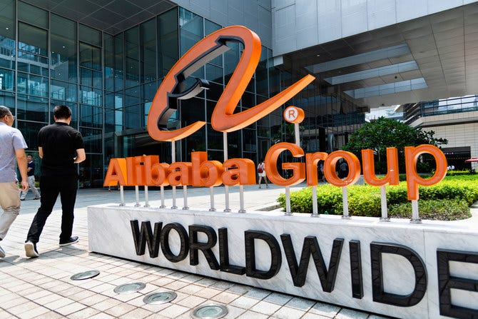 Alibaba in borsa top