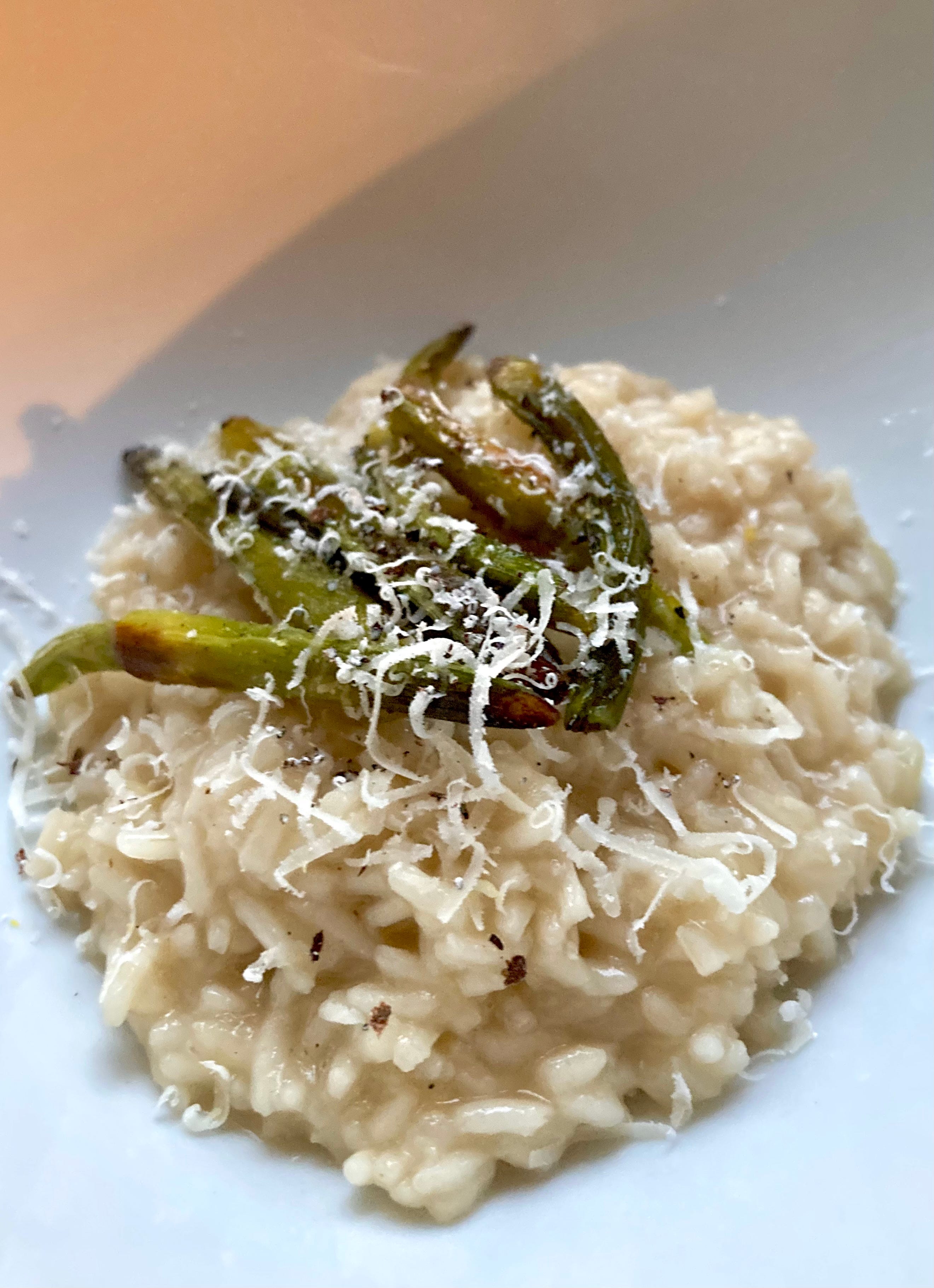 Risotto with Garlic Scapes - Desperation Casserole