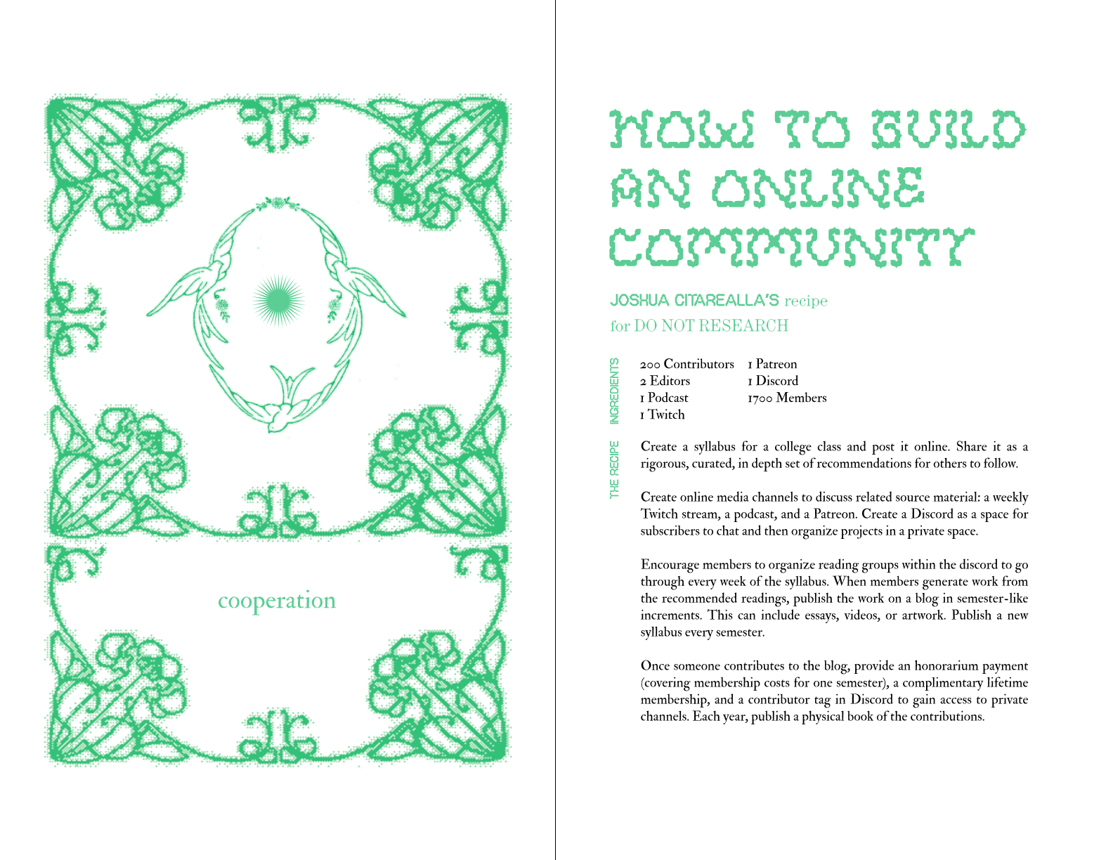 Release no.10: Introducing Collaboration Cookbook