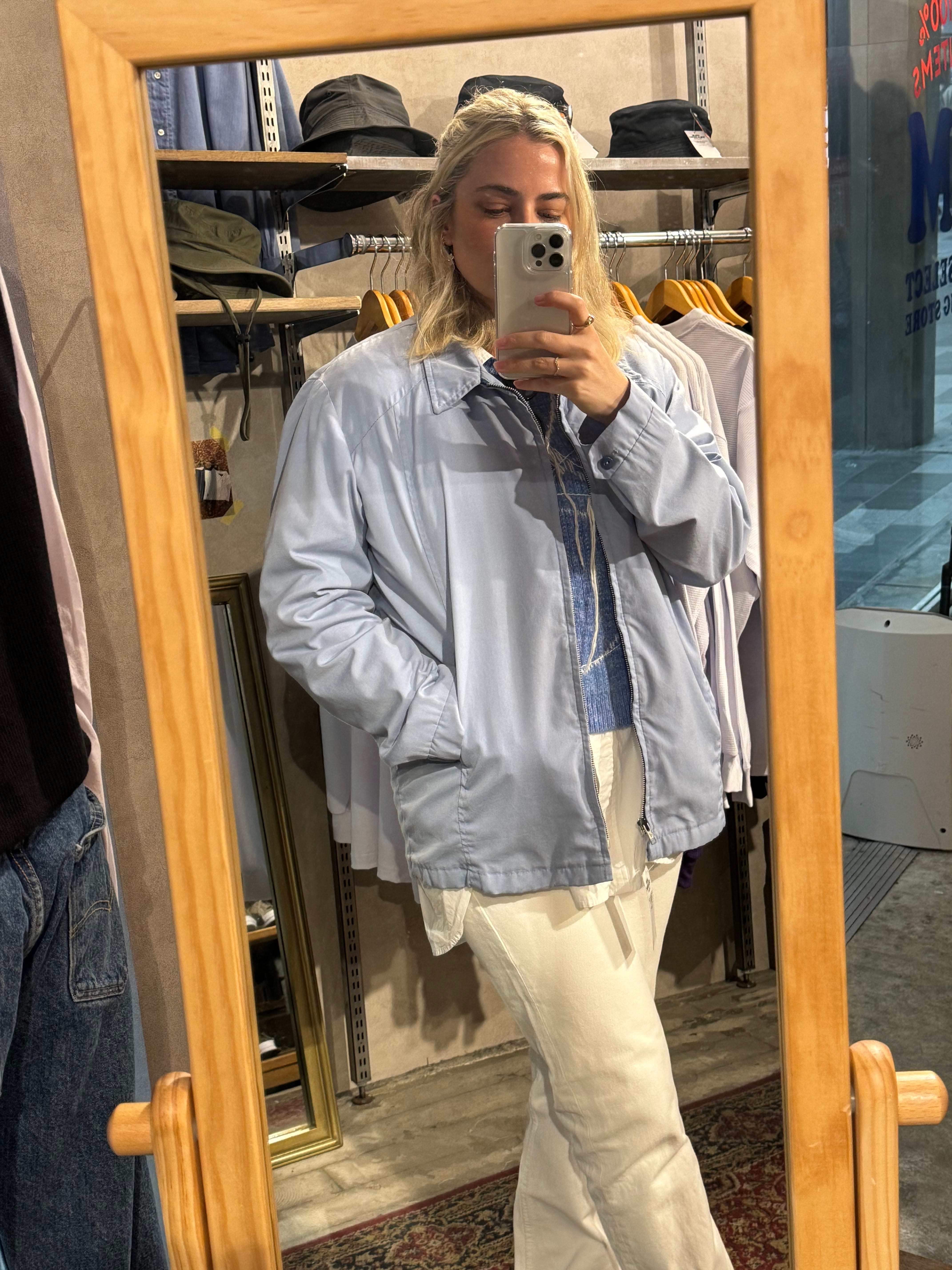 ella selectshop denim oil cloth jacket