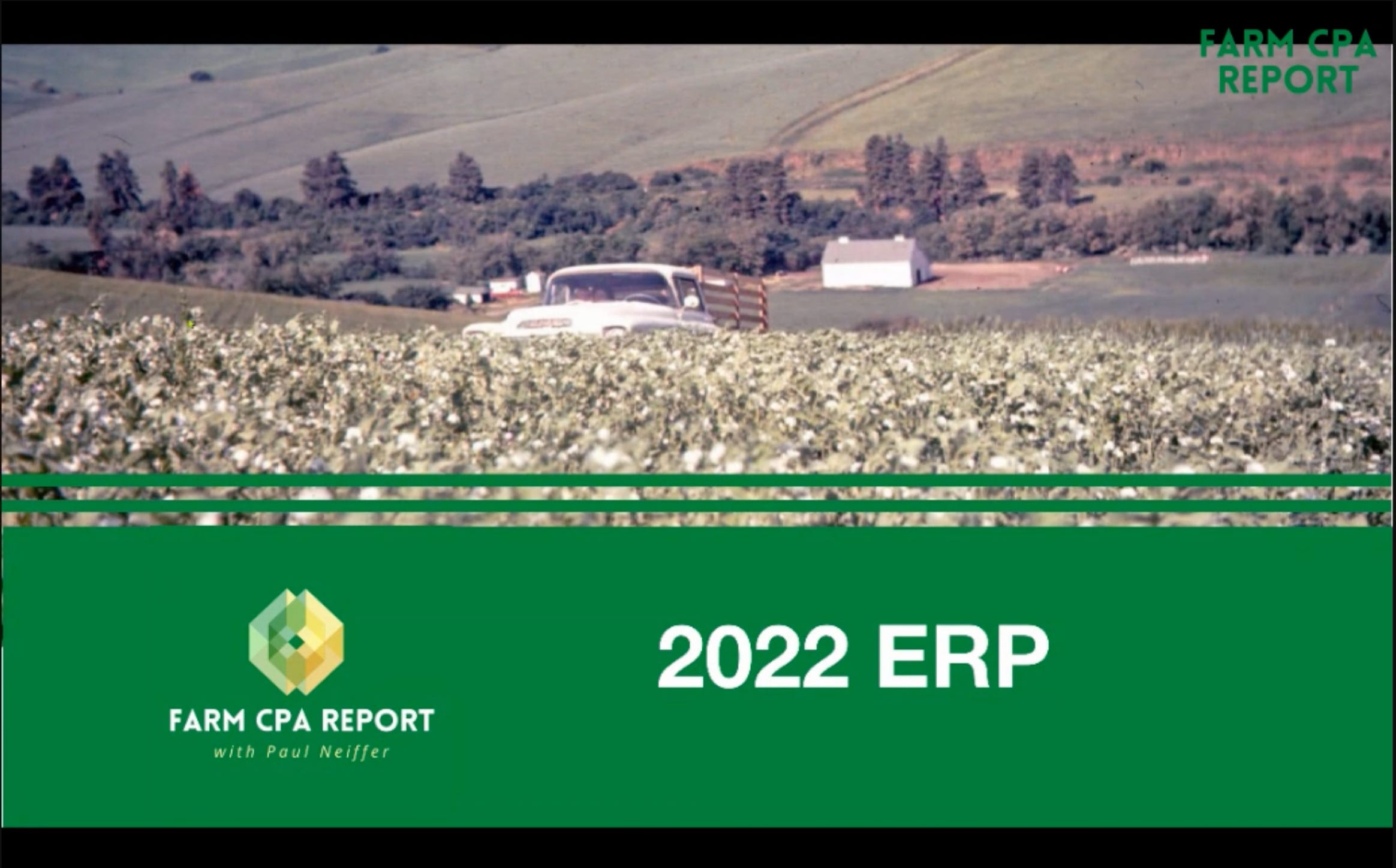 Webinar on 2022 ERP Track 1 and 2 by Paul Neiffer
