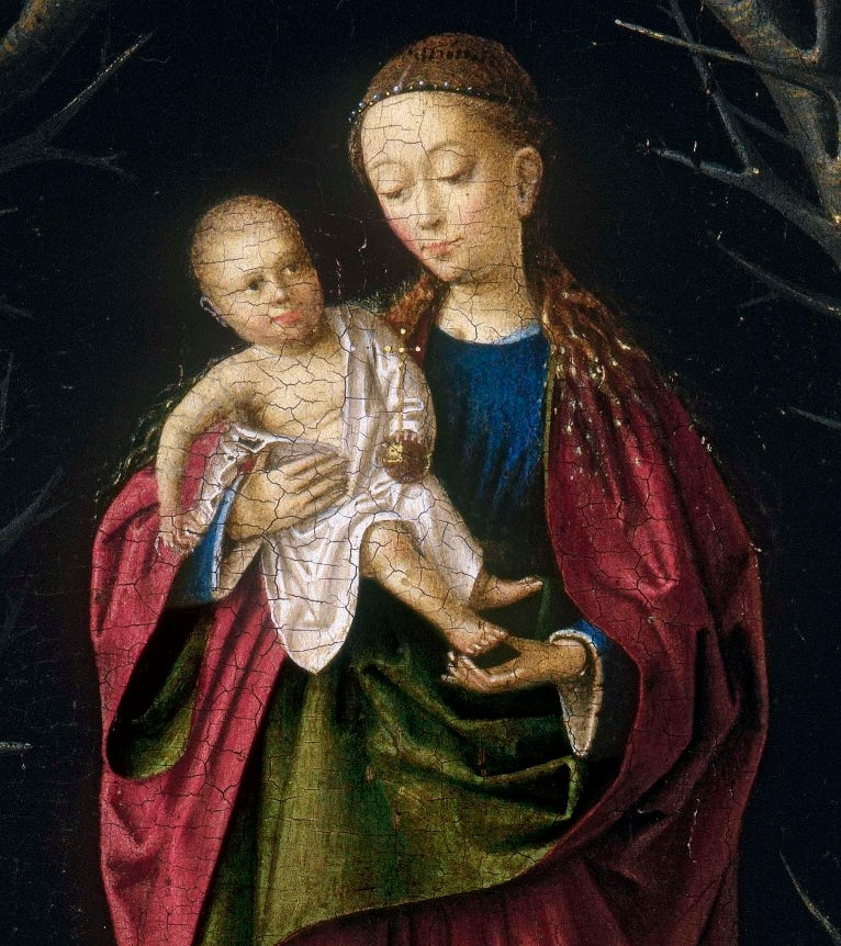 Let's read a Northern Gothic painting: the Virgin of the Dry Tree