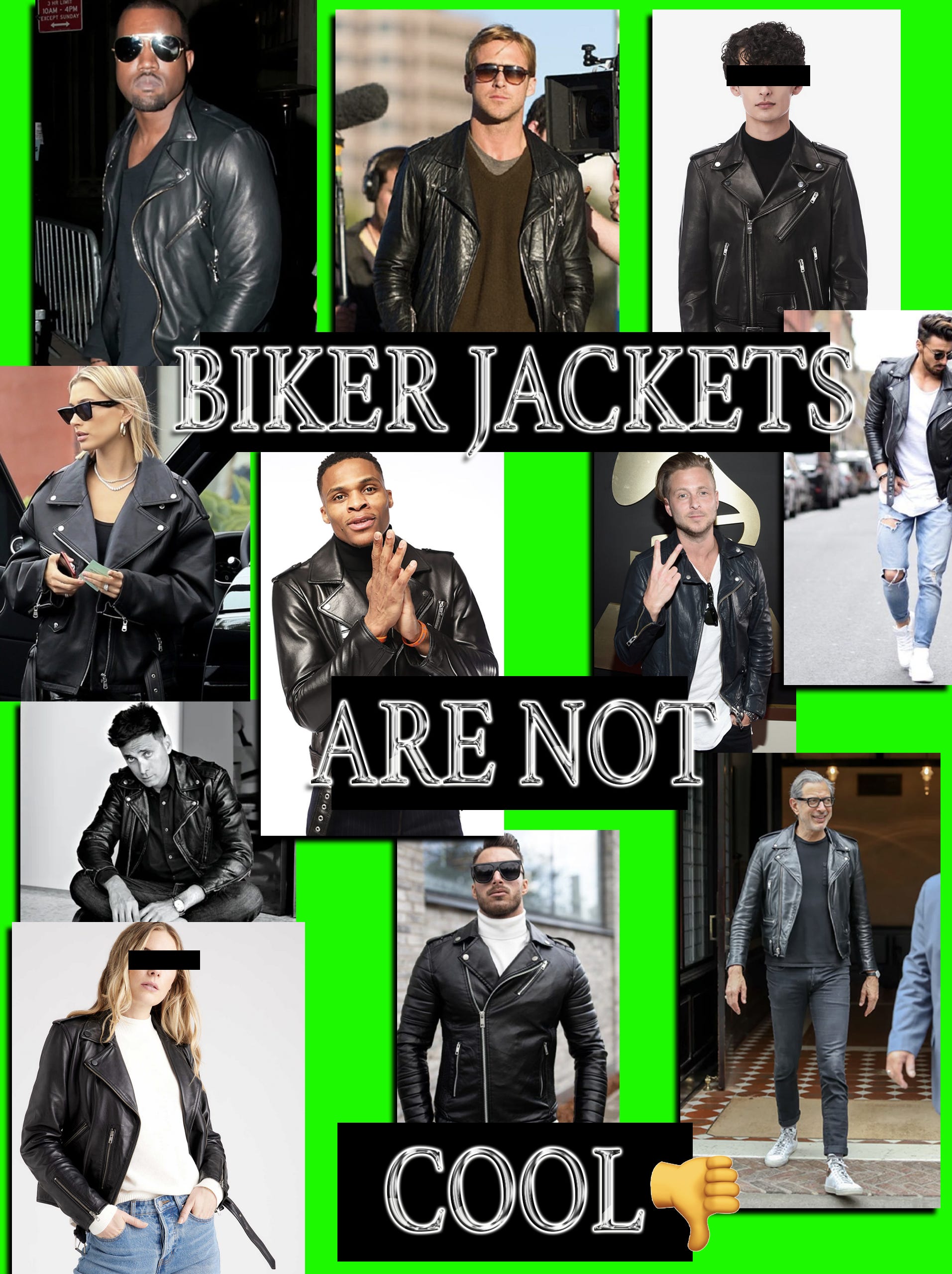 Biker jackets are not cool - Blackbird Spyplane