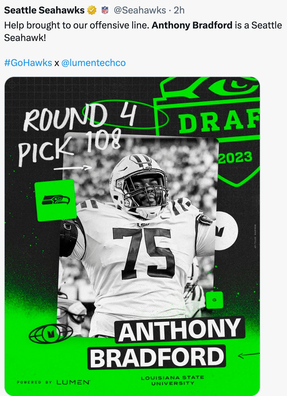 Seahawks Draft Picks Rounds 45 Seaside Joe