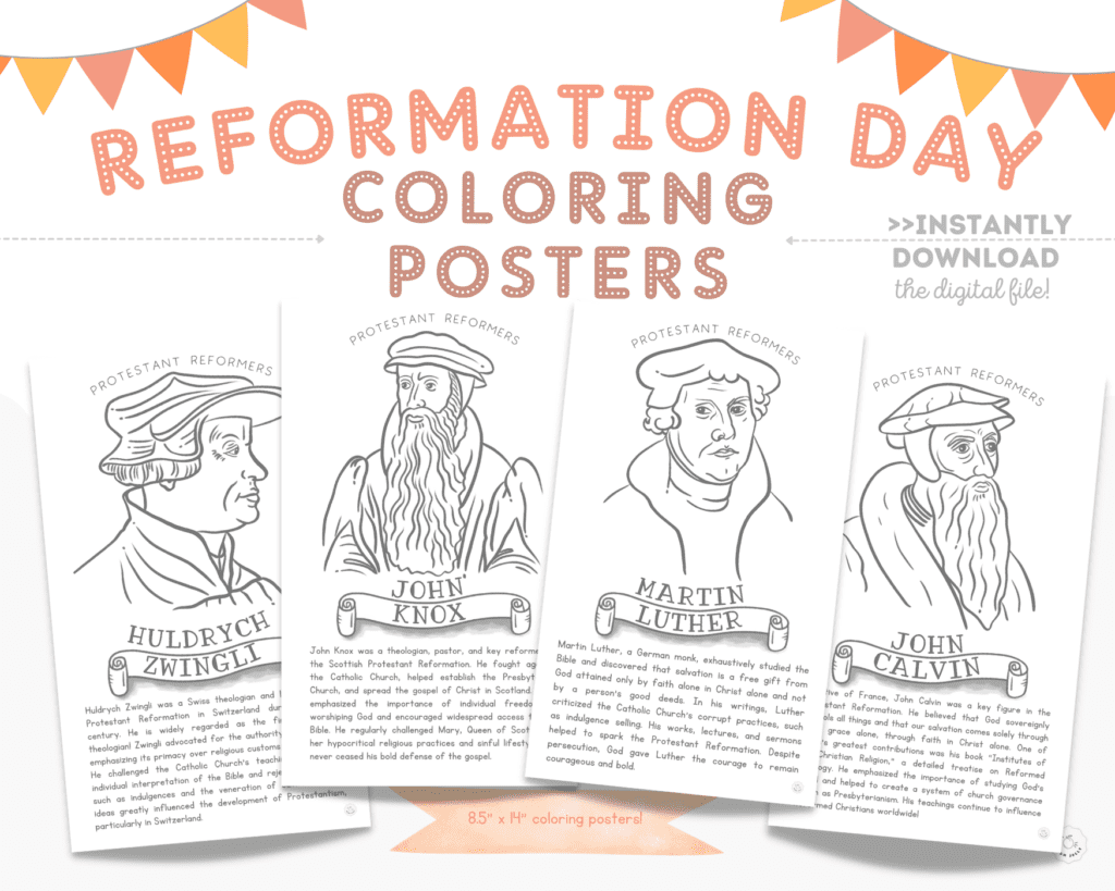 Reformation Day Printables + Party Ideas: Party Like It’s 1517!