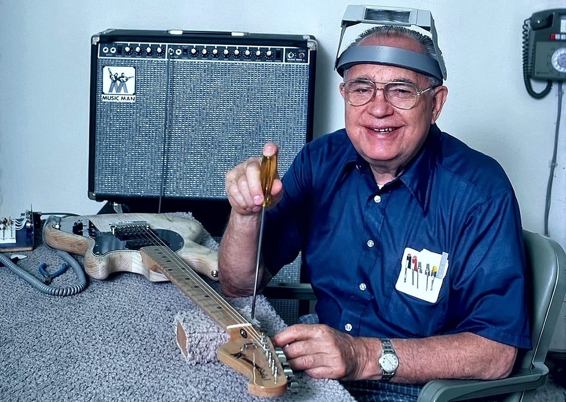 Electric guitar pioneer Leo Fender was born 114 years ago today