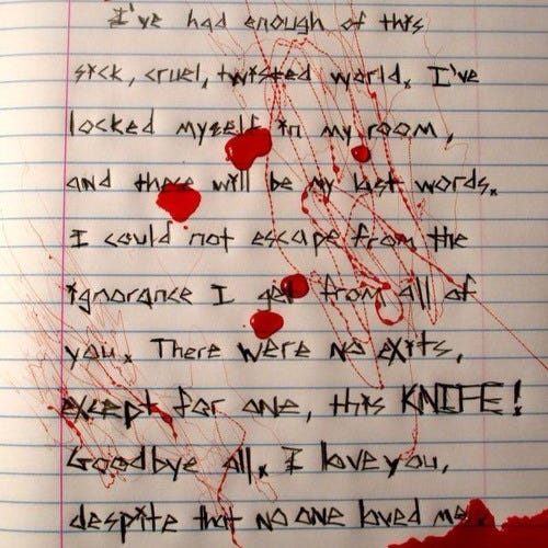 Suicide Motivation by Robert Hill