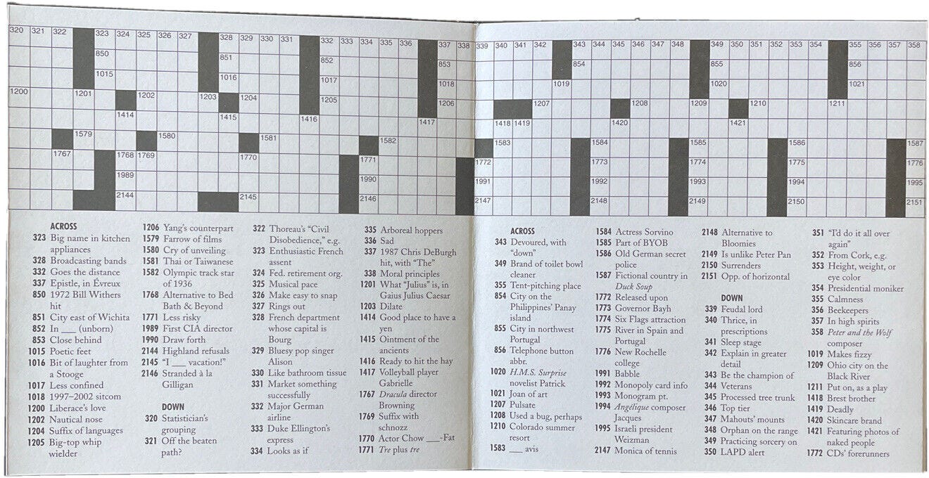 The World #39 s Longest Crossword Puzzles T Campbell #39 s Grid