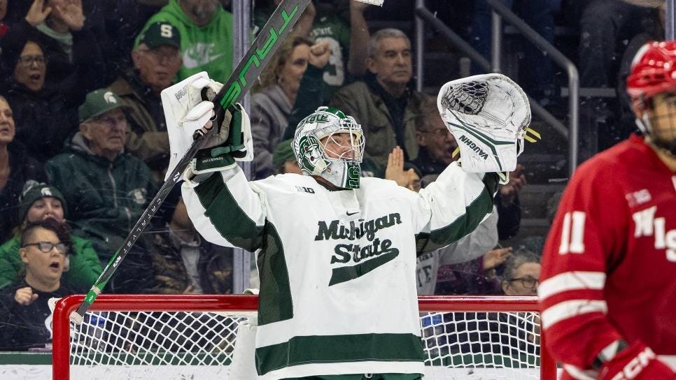 Michigan state hockey sweatshirt discount