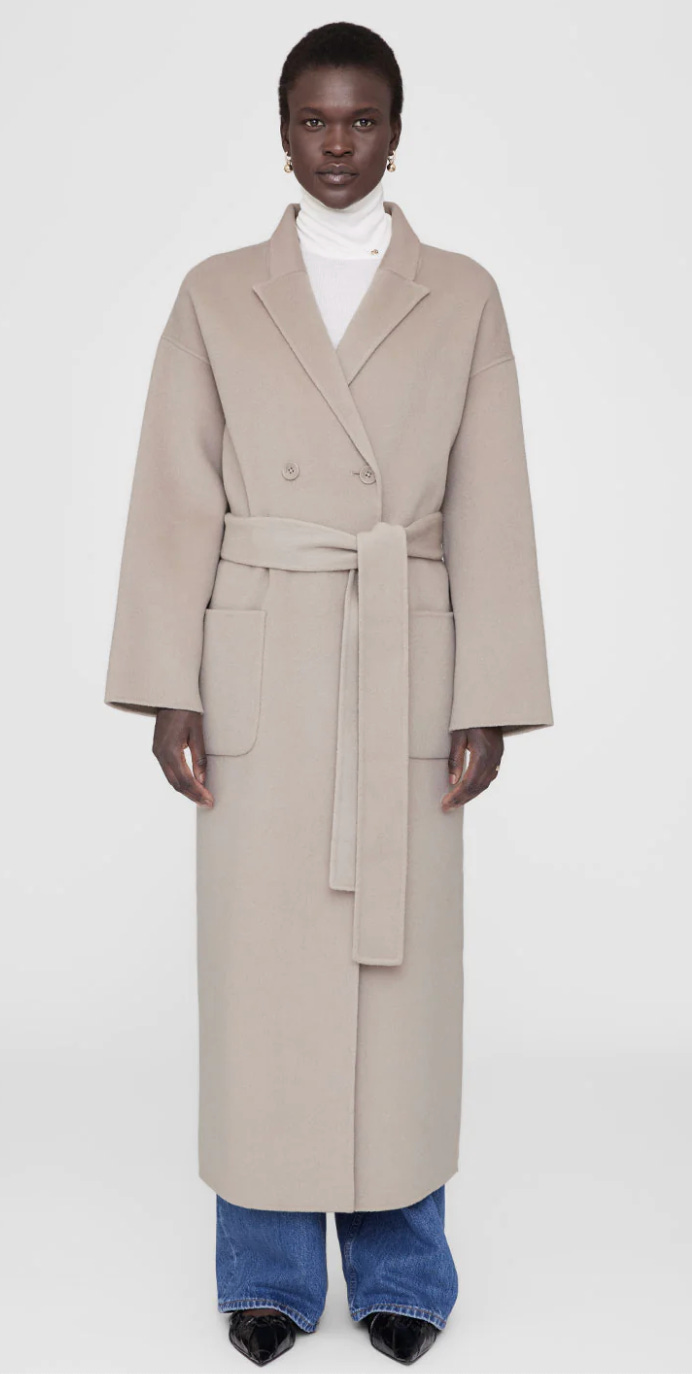 Wool cashmere wrap coat new arrivals