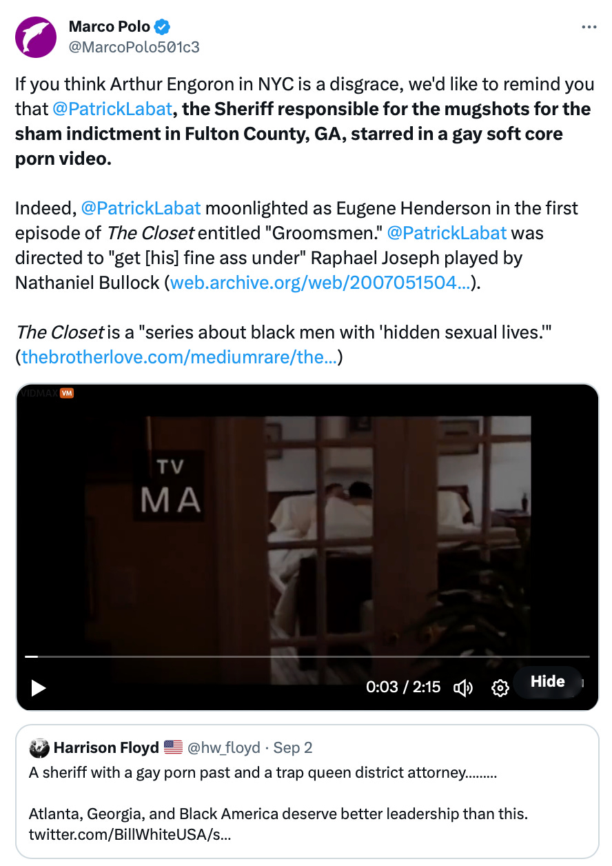 Sheriff of Fulton County Moonlighted as Gay Soft Core Porn Star