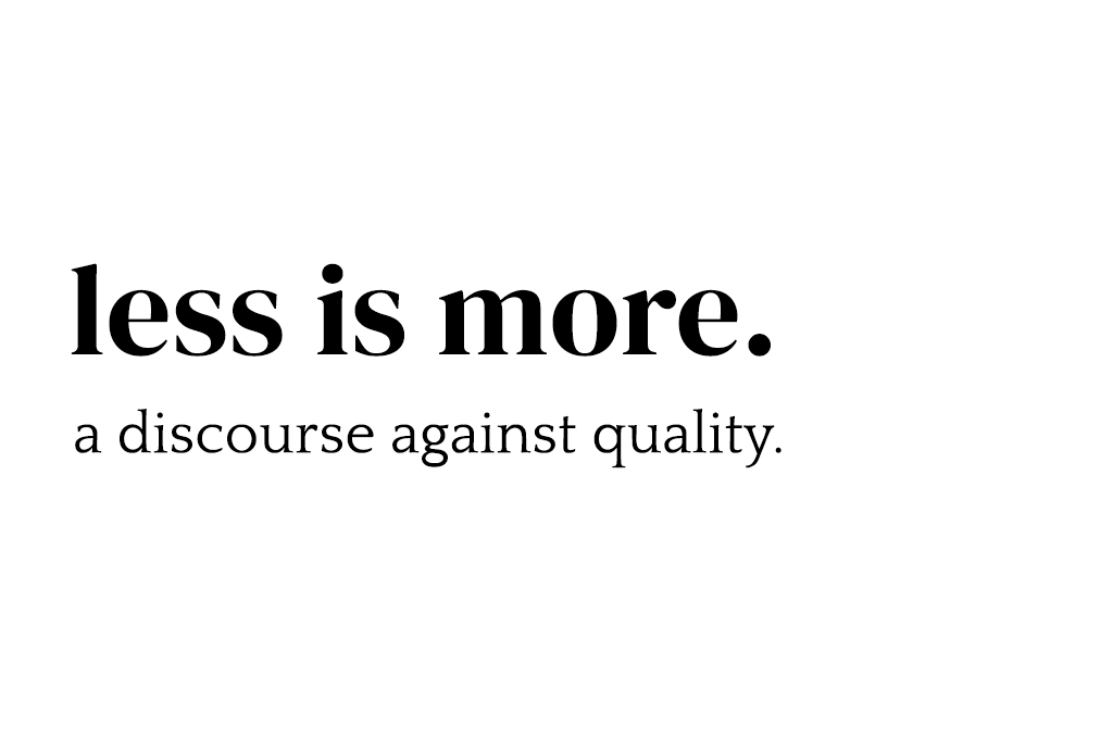 less is more - by Nibir Sankar - Vision of Life