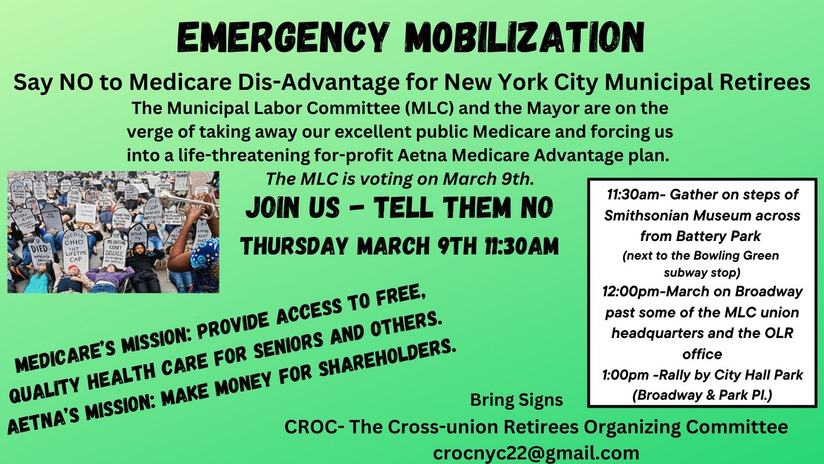 Urgent Call To Action Retiree Orgs Mobilize to Fight Being Forced into