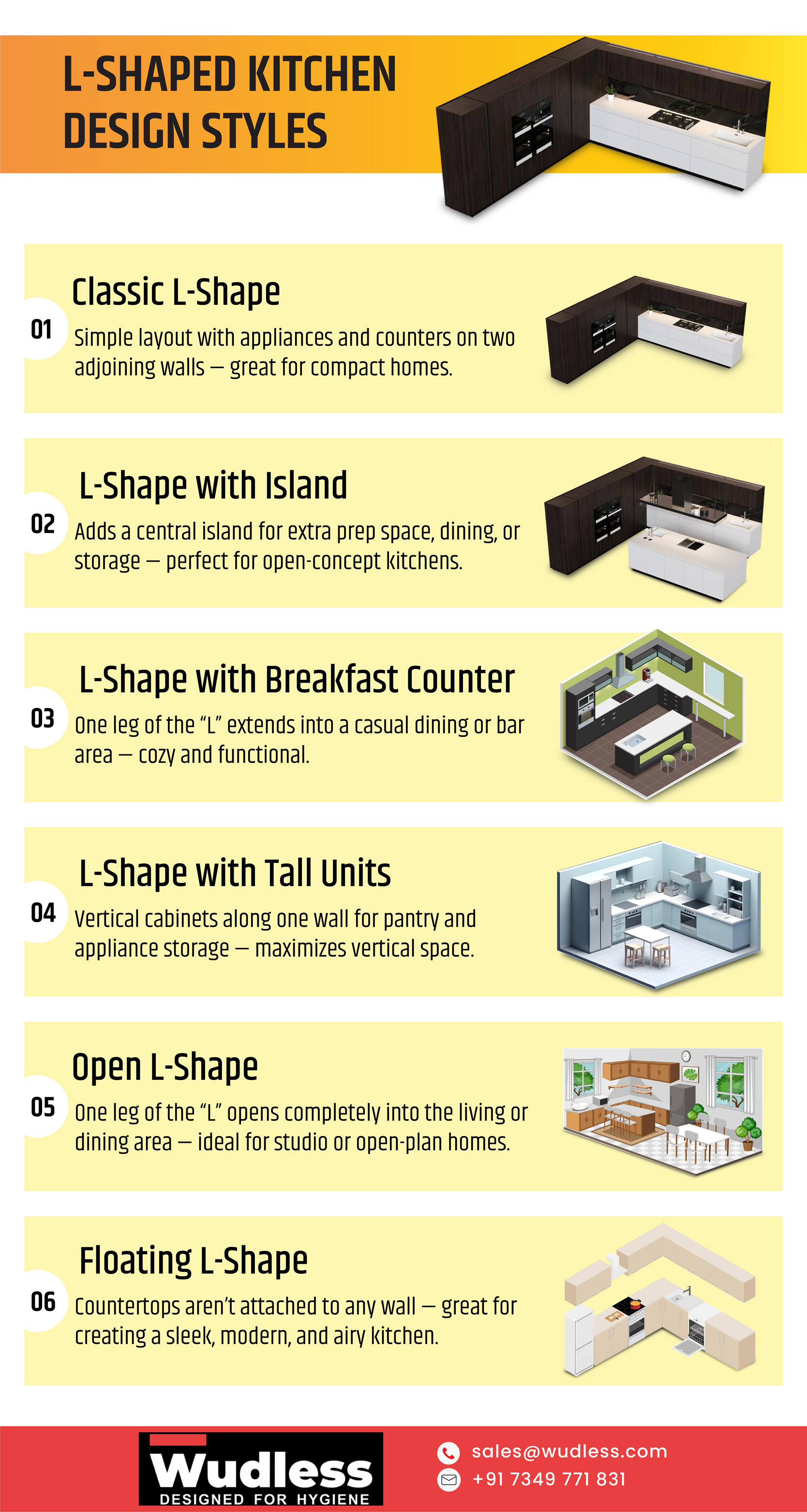 Stylish L-Shaped Kitchen Ideas That Add Space, Storage & Style!