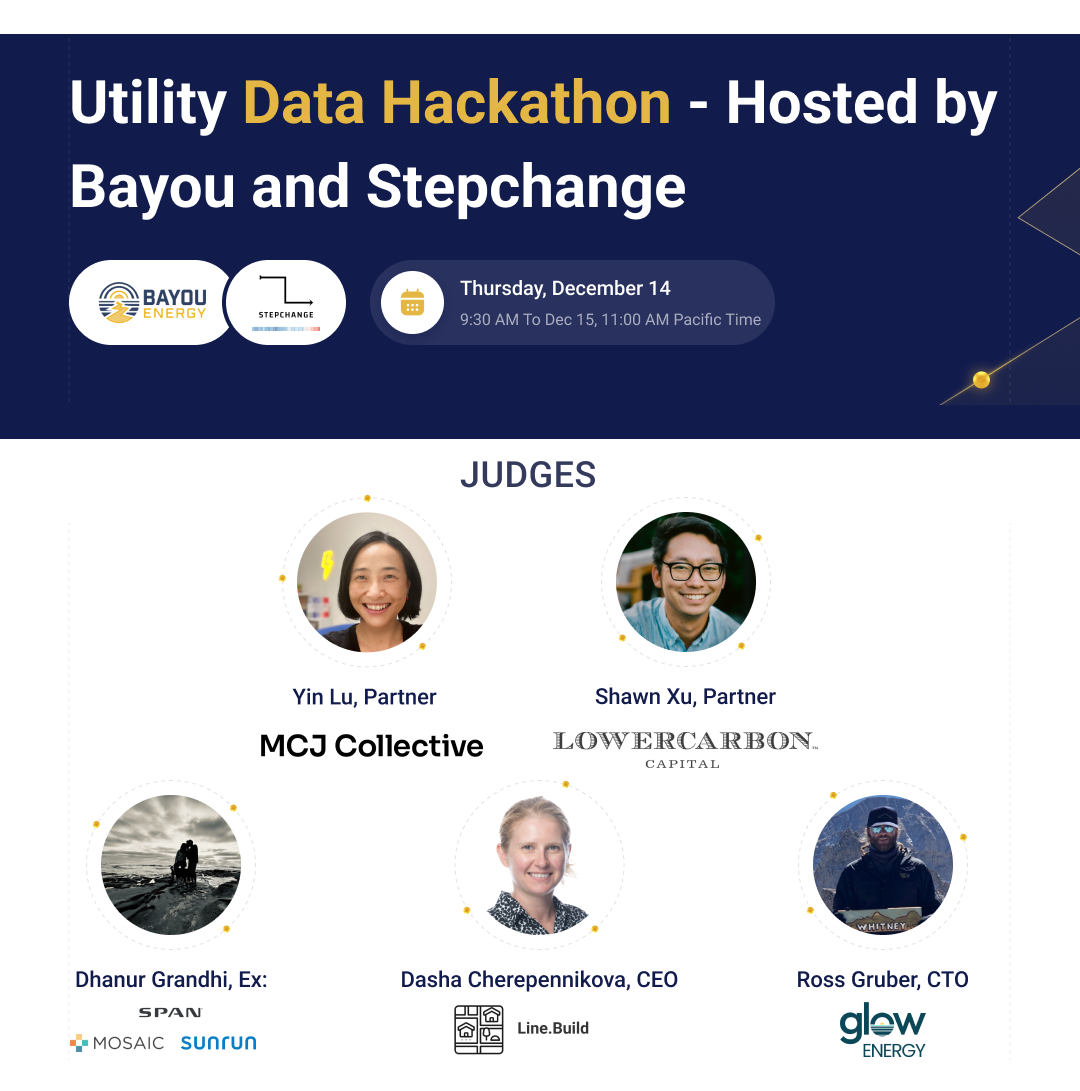 Utility Data Hackathon this Thursday