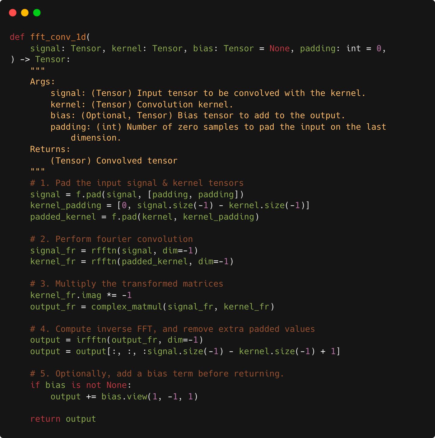 Fourier Convolutions in PyTorch - Frank Odom | Substack