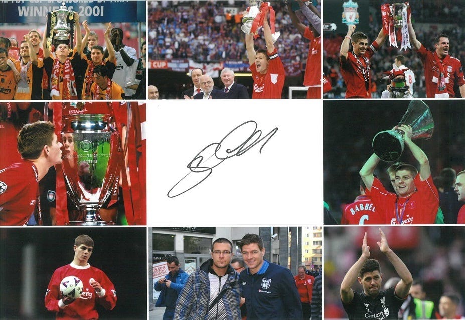 Liverpool shop fc autographs