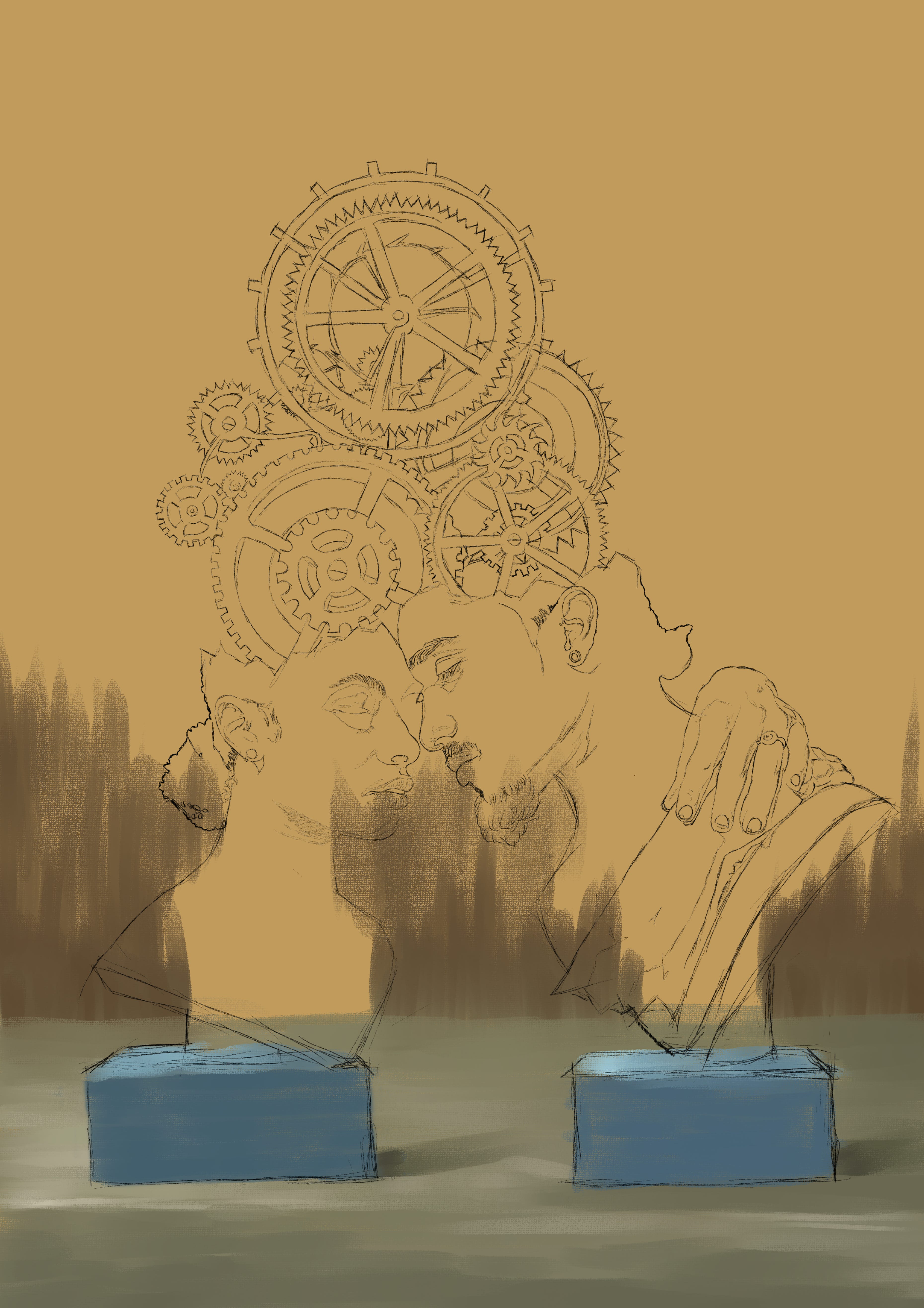 how does this surreal painting make you feel?