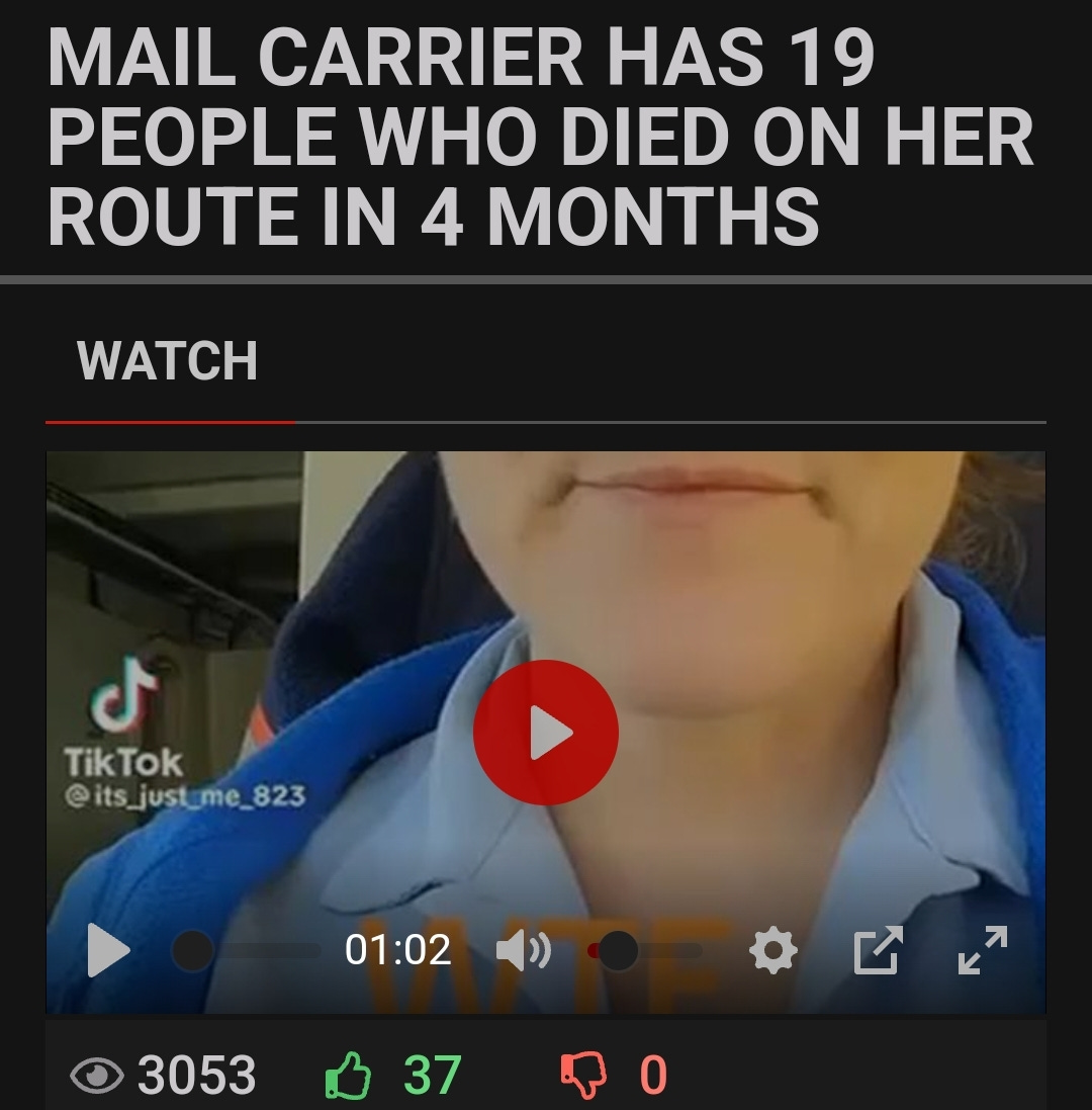 Mail Carrier Reports 19 Dead In Last 4 Months mail-carrier-reports-19-dead-in-last-4-months