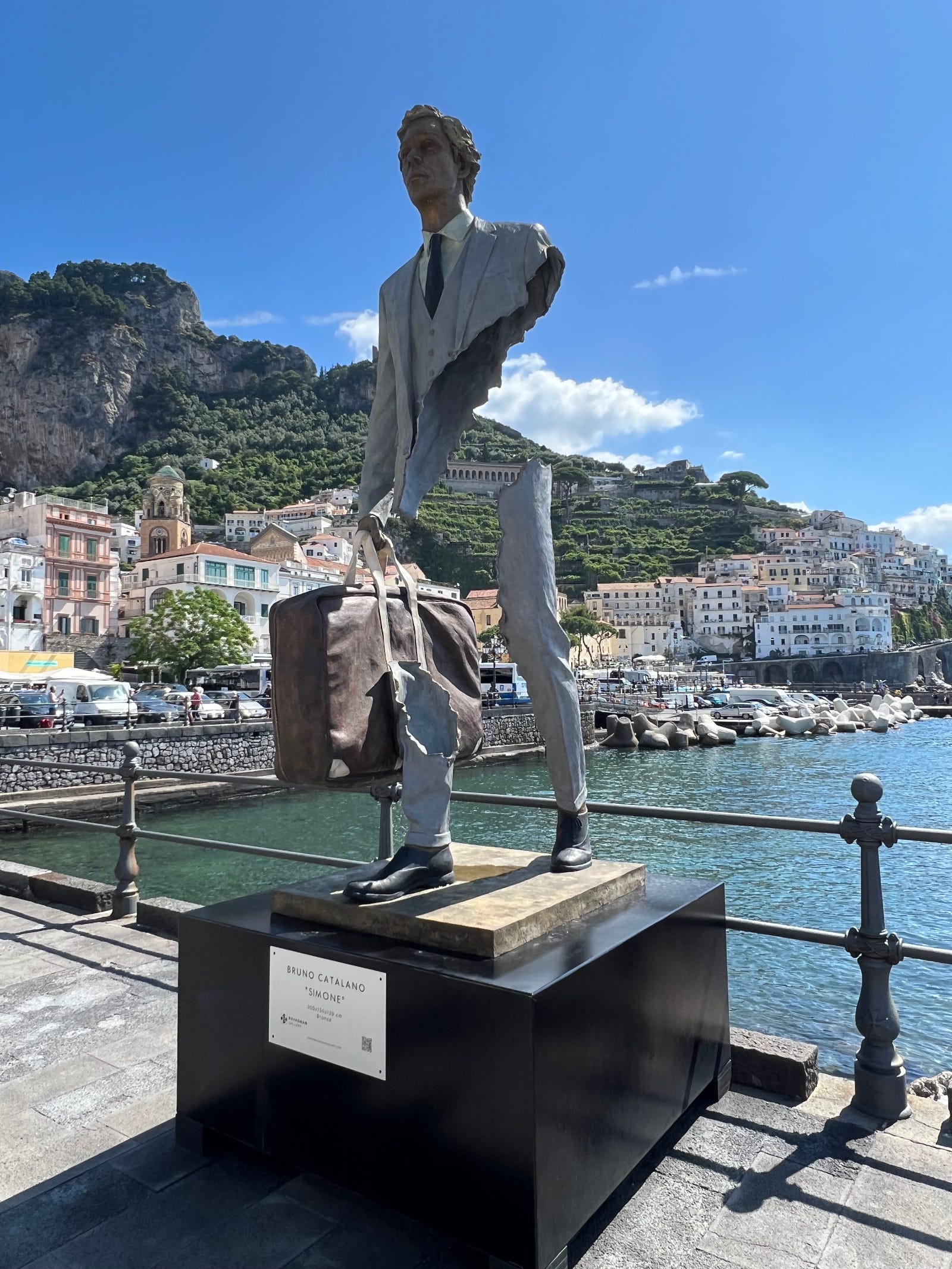 A New Type Of Traveler Arrives In Amalfi By Laura Thayer a-new-type-of-traveler-arrives-in-amalfi-by-laura-thayer