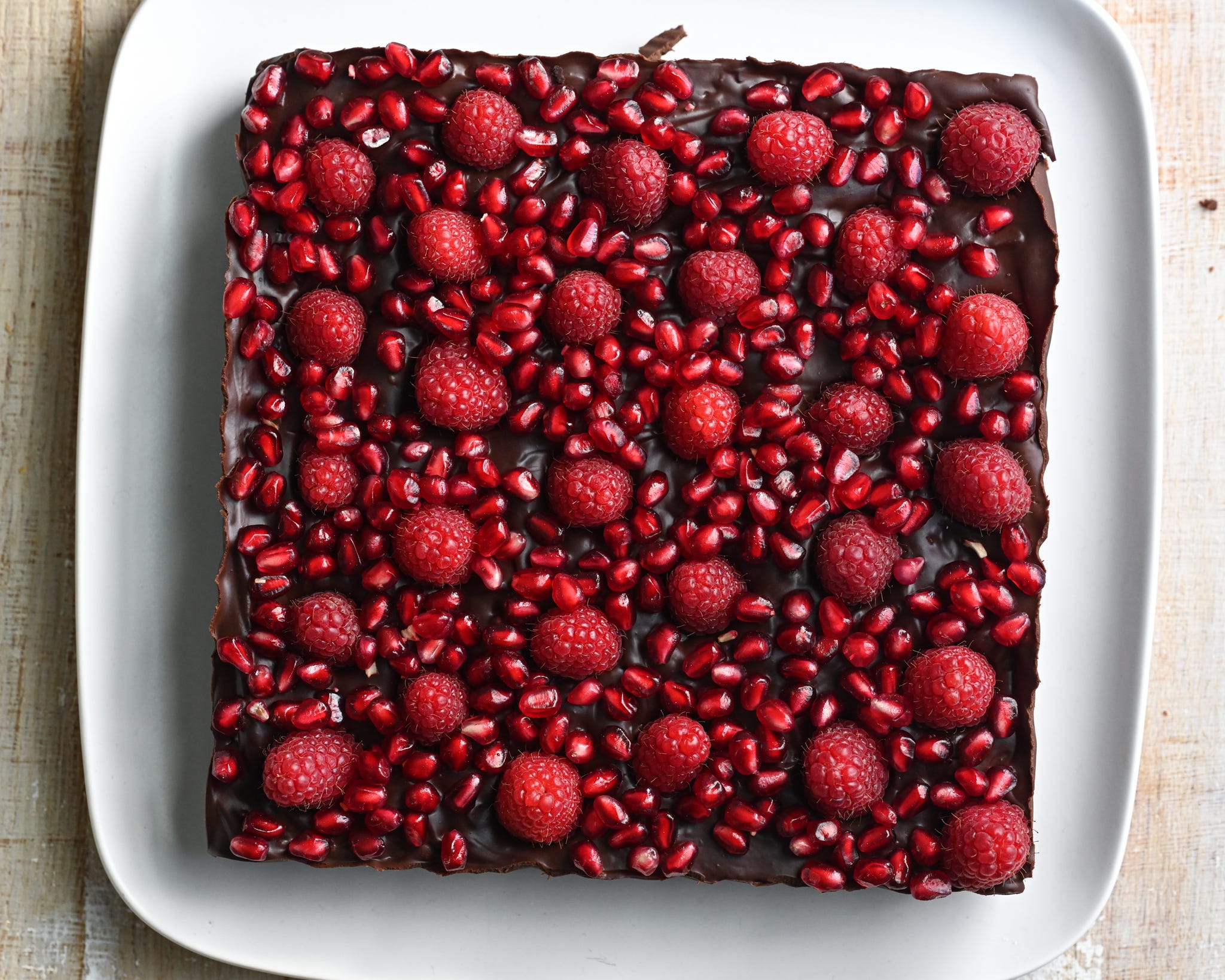 Extra Raspberry Pomegranata Raspberry Pomegranate Ganache Bars - by Sam