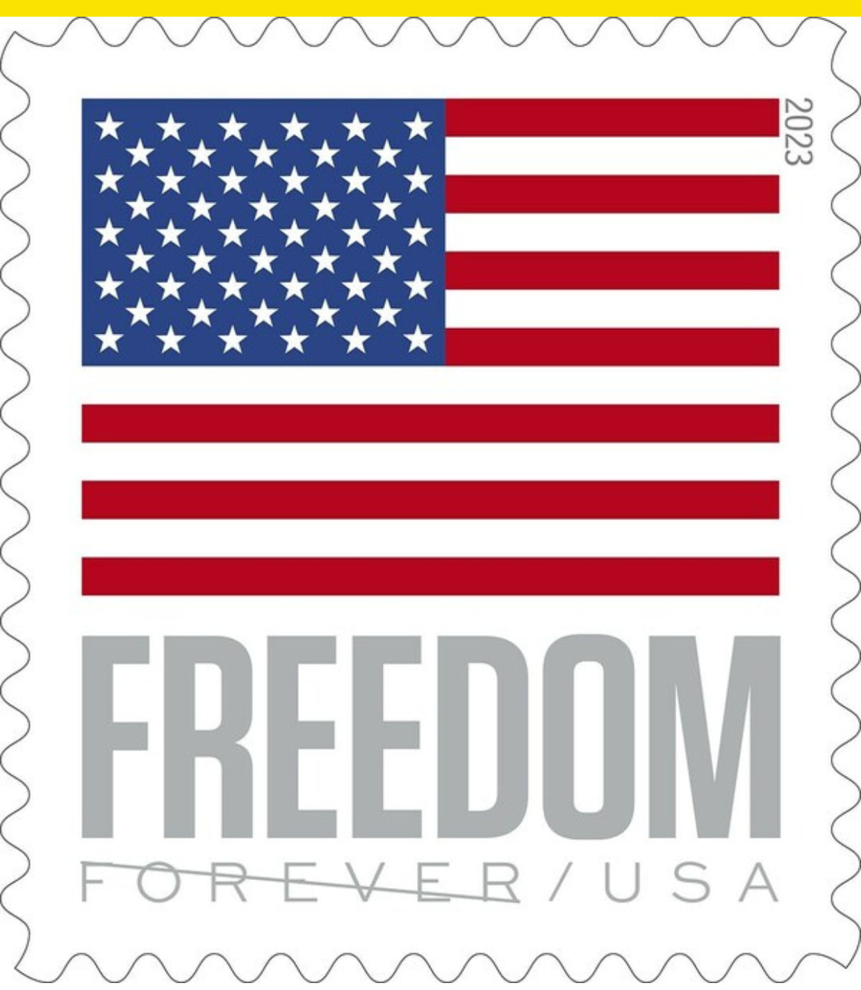 Are you free this weekend With the new USPS flag stamp I m free