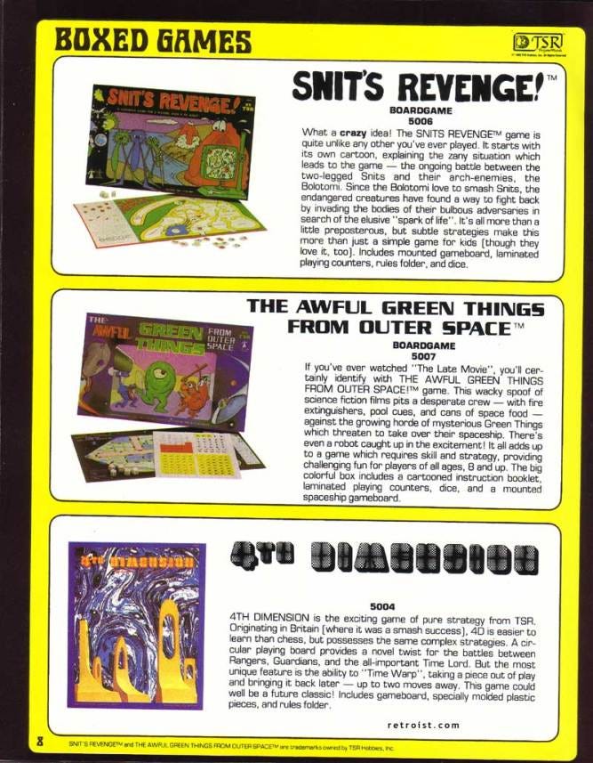 1980 TSR Catalog The Retroist