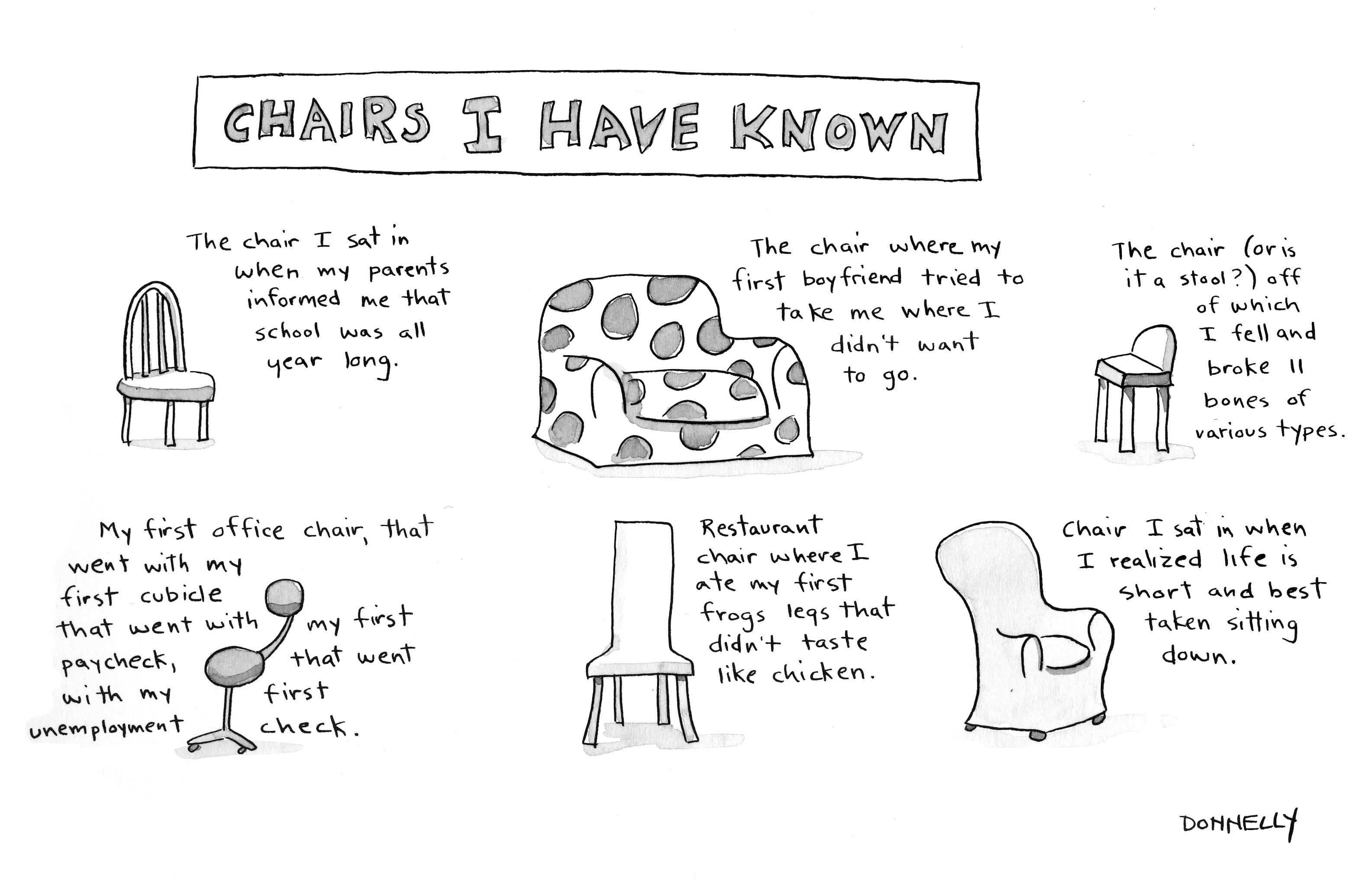 The Importance Of Chairs by Liza Donnelly Seeing Things