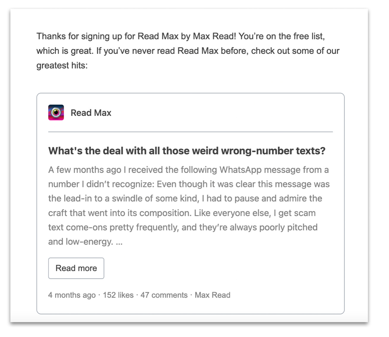 How to write a welcome email for new Substack readers