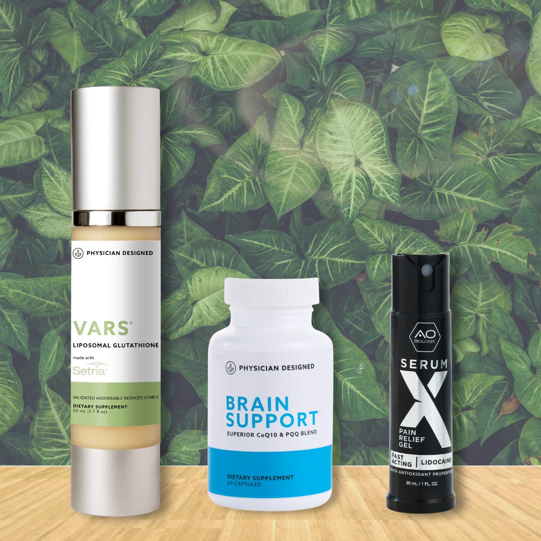 Super Antioxidants Glutathione, SOD, PQQ, CoQ10