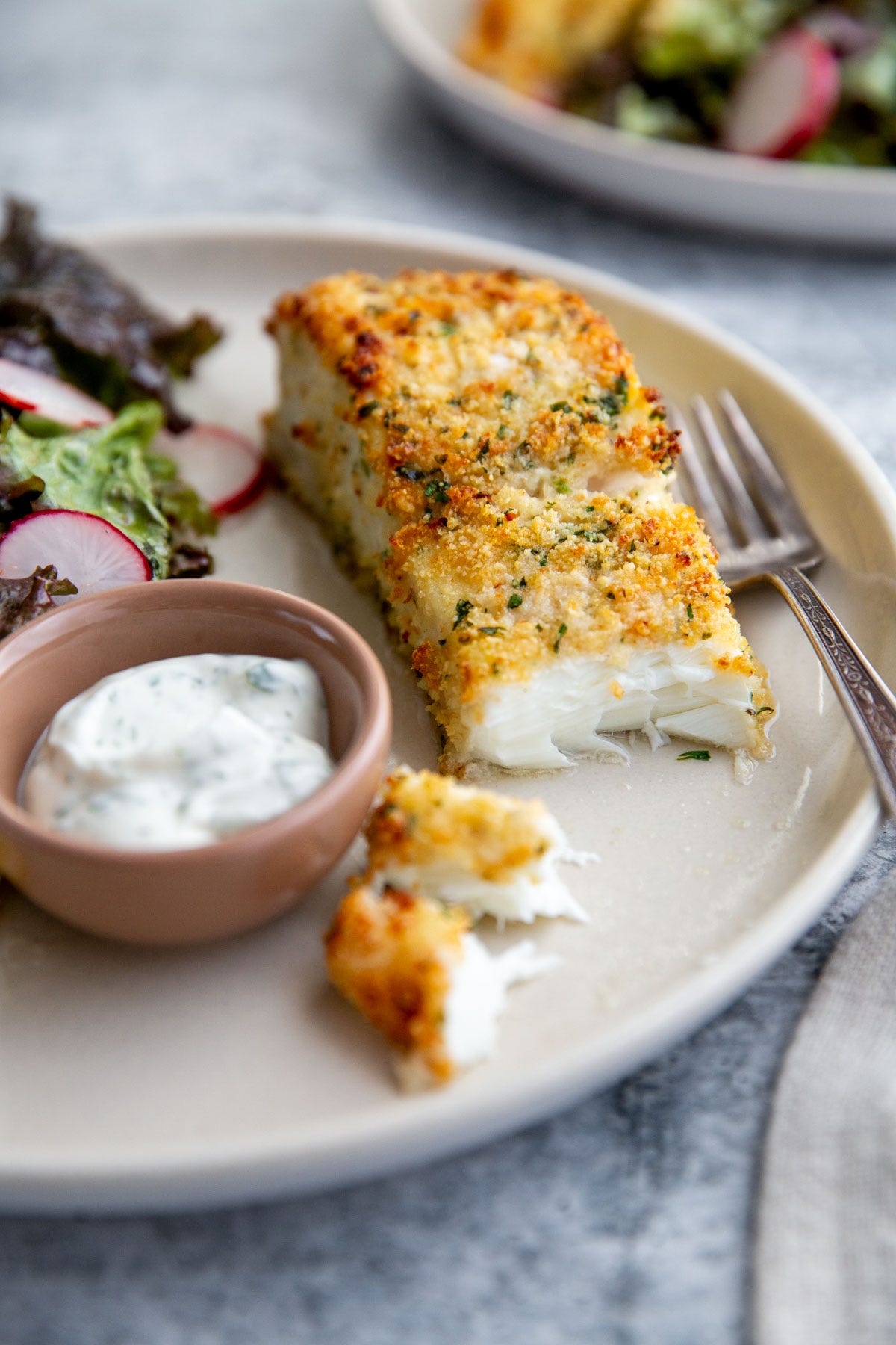 Parmesan crusted deals halibut