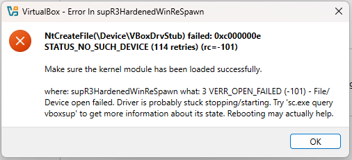 Fixing the Common 'supR3HardenedWinReSpawn' Error in Fixing the Common 'supR3HardenedWinReSpawn' Error in