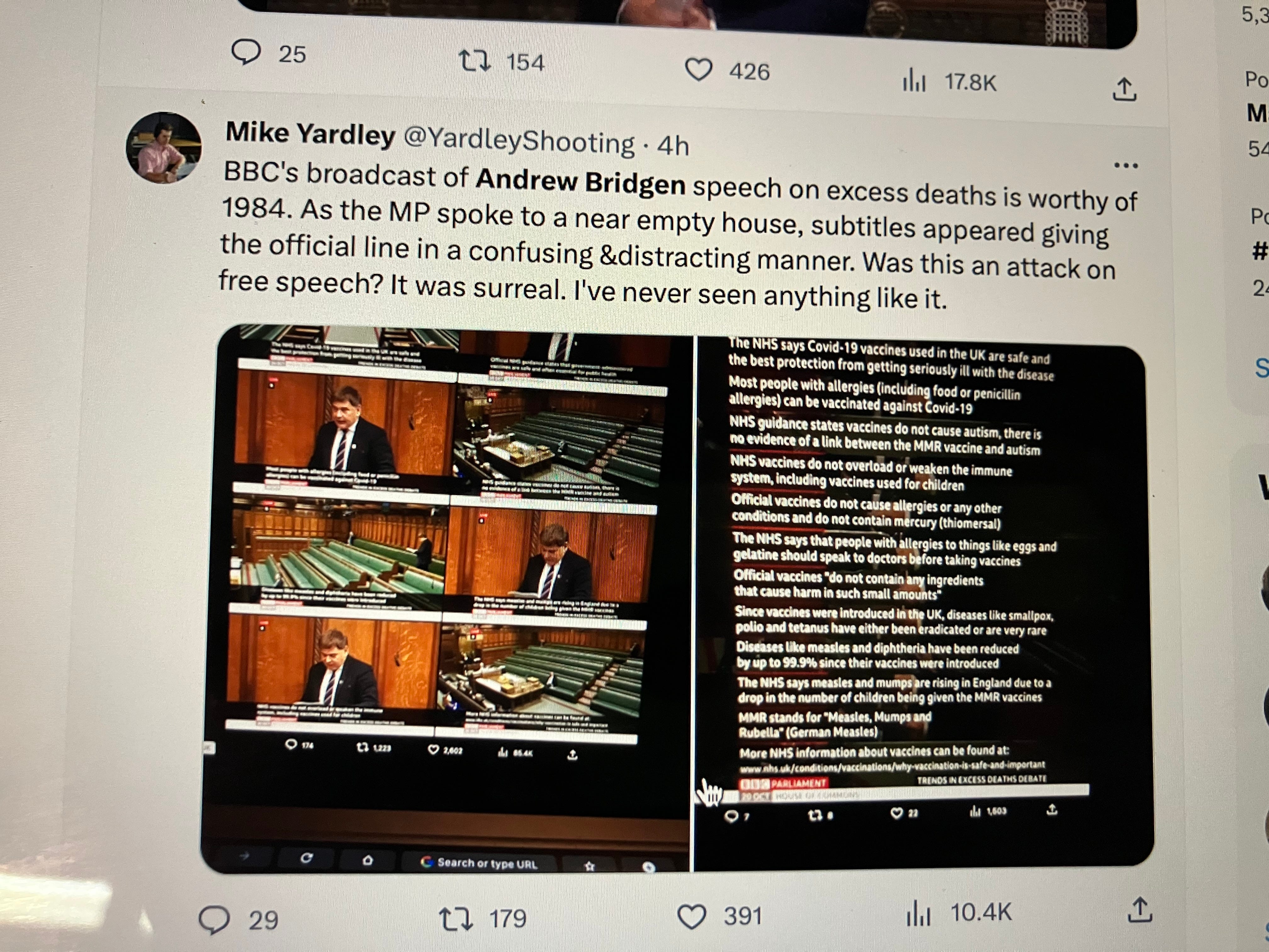BREAKTHROUGH British MP Andrew Bridgen, After 20 Tries, Lands Parliamentary BREAKTHROUGH British MP Andrew Bridgen, After 20 Tries, Lands Parliamentary
