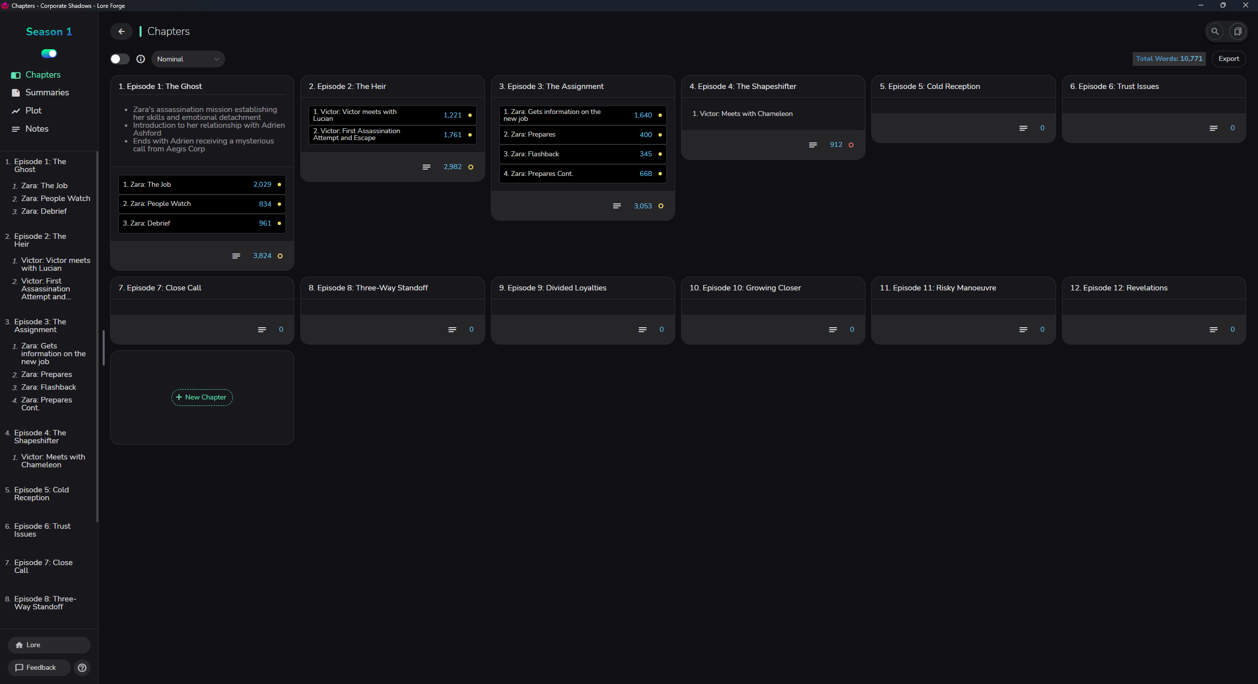 Lore Inventory Example How I Use Lore Forge to Write My Fiction - by J D Lear