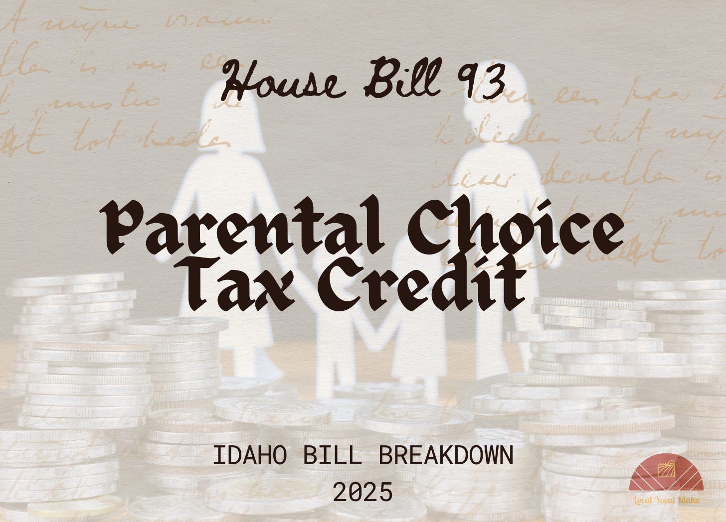 Parental Choice Tax Credit 2025 Idaho House Bill 93