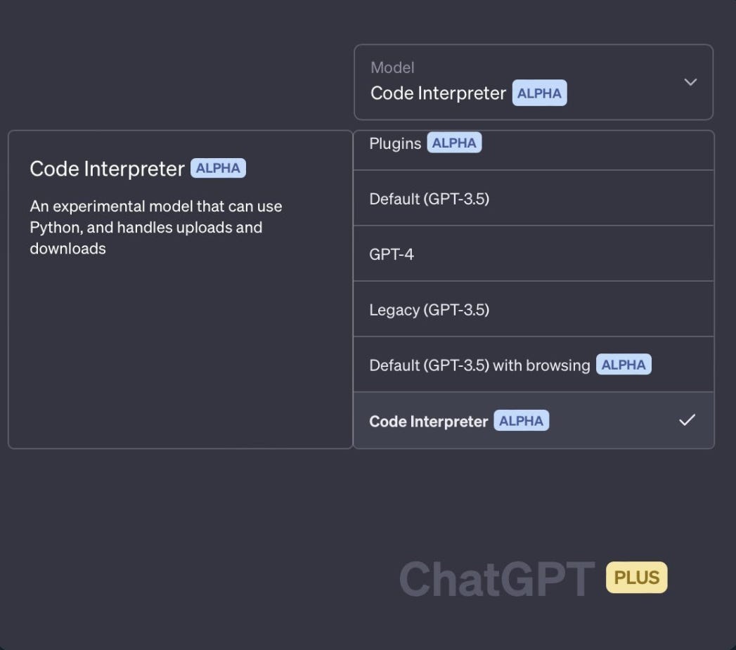 What is chatgpt code interpreter by michael spencer