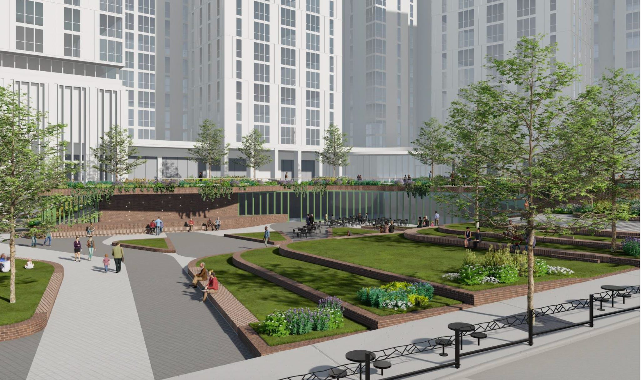 Next up for Chauncey Hill Mall 13story development, plaza proposed