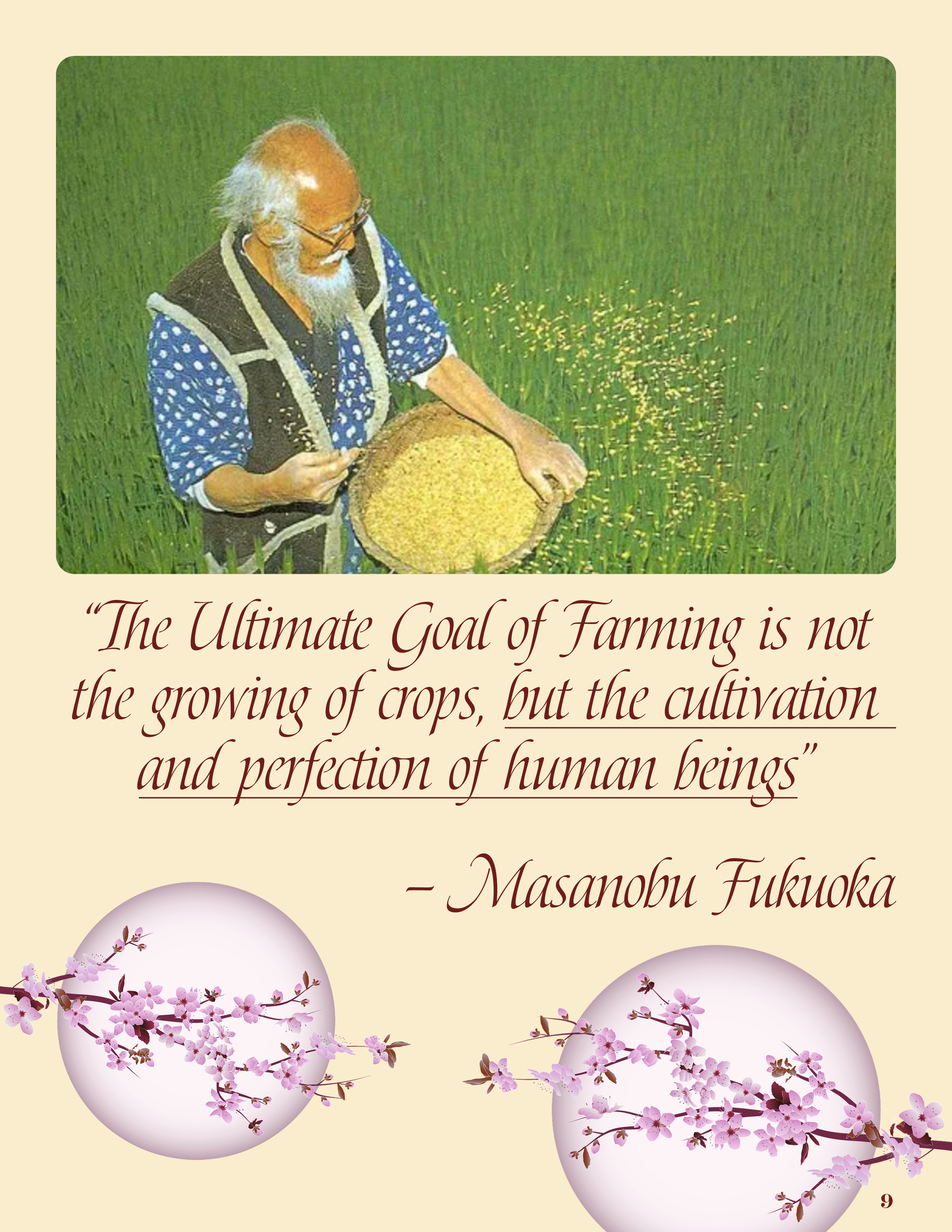 Masanobu Fukuoka's "The One Straw Revolution" - by ROCKY